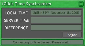 1Click Time Synchronizer 1.1.2 screenshot