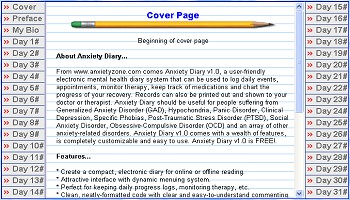 Anxiety Diary 1.0 screenshot