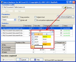 Batch Replacer for MS Excel 2.5 screenshot