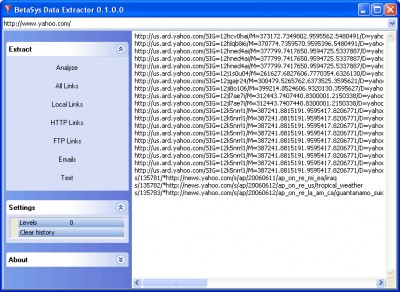 BetaSys Data Extractor 0.1 screenshot
