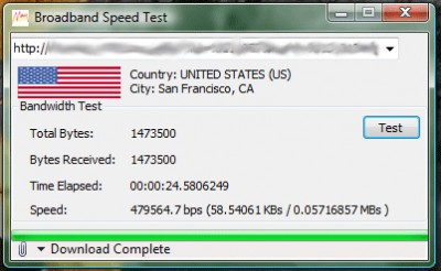 Broadband Speed Test 1 screenshot
