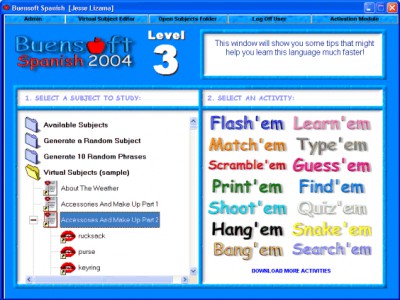 Buensoft Spanish 2008 screenshot
