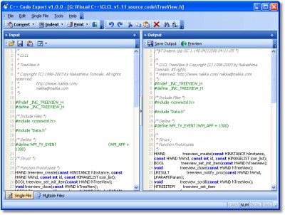 C++ Code Export 1.0.0 screenshot
