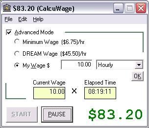 CalcuWage 2.61 screenshot