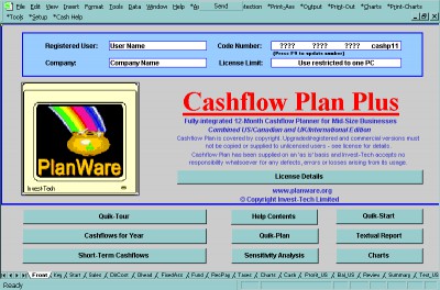 Cashflow Plan Free 1.31 screenshot