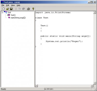 Cavaj Java Decompiler 1.11 screenshot