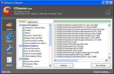 CCleaner 4.02.4115. screenshot