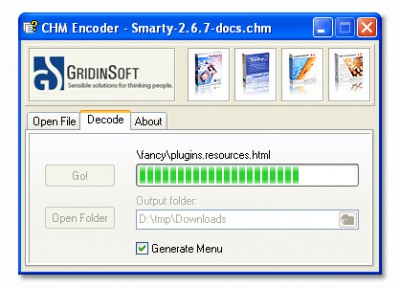 CHM Decoder 2.2 screenshot