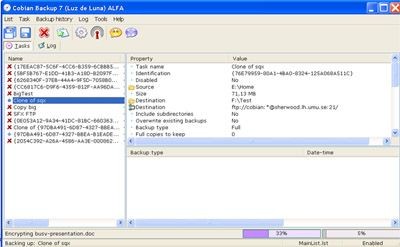 Cobian Backup 8.4.0.198 screenshot