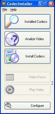 CodecInstaller 2.1 screenshot