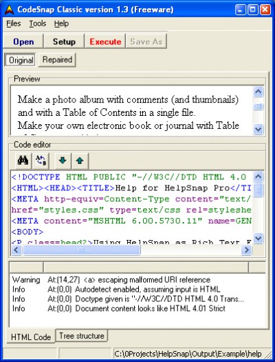 CodeSnap Classic 1.3 screenshot