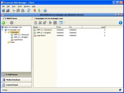 Corporate Mail Manager - Business 10 - Win 2.0.2 screenshot
