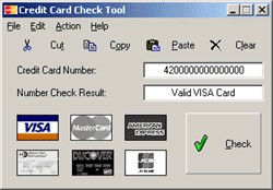 Credit Card Check Tool 1.0 screenshot
