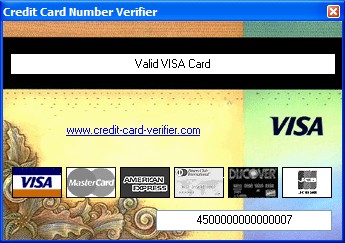 Credit Card Verifier 1.0 screenshot