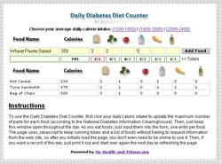 Daily Diabetes Diet Counter 1.6 screenshot