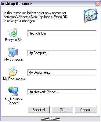 Desktop UI Renamer 1.0 screenshot
