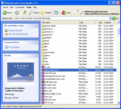 DiskInternals Linux Recovery 2.7 screenshot