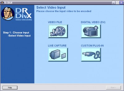 Dr. DivX (Three Step DivX Encoding App) 1.0.6 screenshot