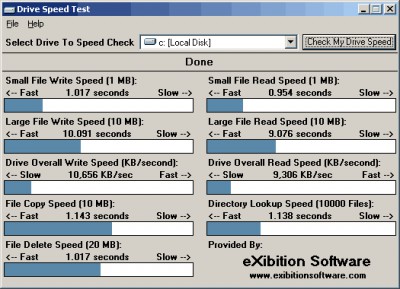 Drive Speed Checker 1.6 screenshot