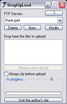 DropUpLoad 1.82 screenshot