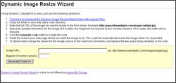 Dynamic Image Resize Wizard 1.0 screenshot