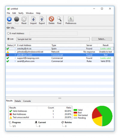 Email Verifier 3.6.4 screenshot