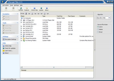 Encrypt Files 1.5 screenshot