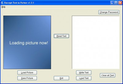 Encrypt Text in Picture 1.2.1 screenshot