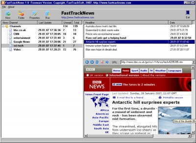 FastTrackNews 2.0 screenshot
