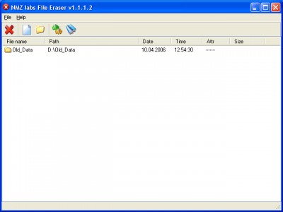 File Eraser 1.1.1.2 screenshot