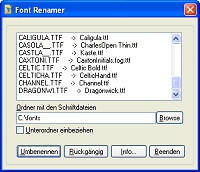 FontRenamer 1.0 screenshot