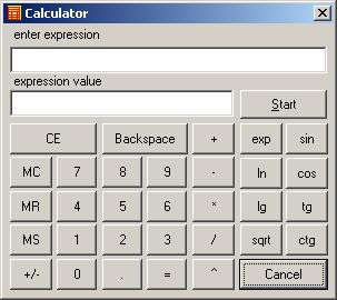 Free Calculator 1.0 screenshot