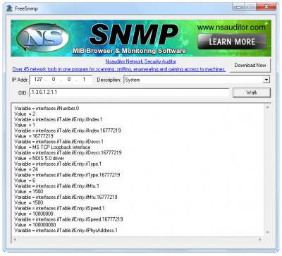 FreeSnmp 2.0.3 screenshot