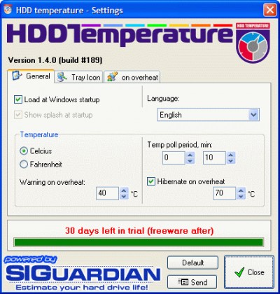 HDD Temperature 1.4.206 screenshot