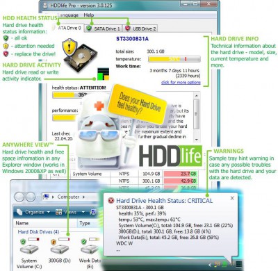 HDDlife 2.9.110 screenshot