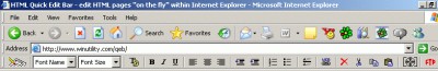 HTML Quick Edit Bar 1.3 screenshot