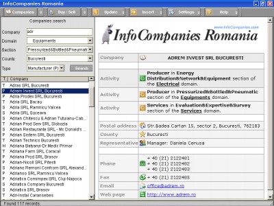 InfoCompanies Romania 1.0 screenshot