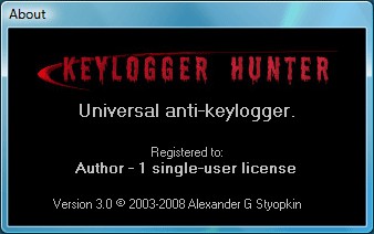 Keylogger Hunter 3.02 screenshot