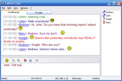 LANcet Chat 2.3.301 screenshot