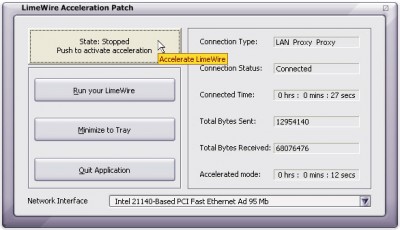 LimeWire Acceleration Patch 7.0.0 screenshot