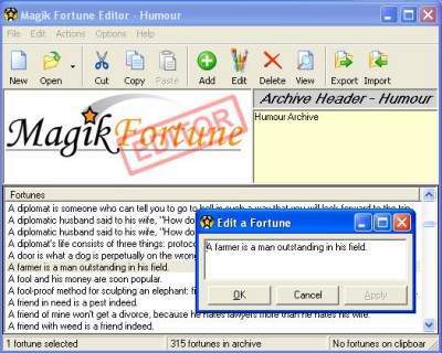 MagikFortune Editor 2.1.1 screenshot