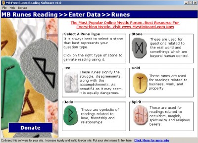 MB Free Runes Reading Software 1.25 screenshot