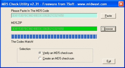 MD5 Checker 1.1 screenshot