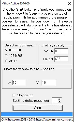 Mihov Active 800x600 4.0 screenshot