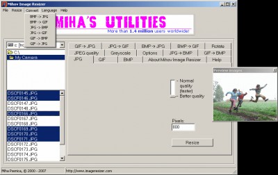 Mihov Image Resizer 1.2 screenshot