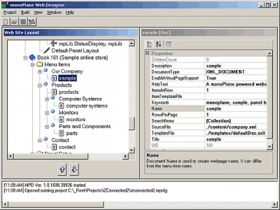 monoPlane Web Designer 0.02 screenshot