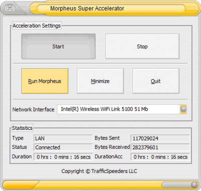 Morpheus Super Accelerator 5.6.4 screenshot