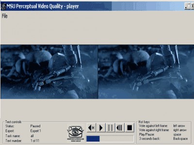 MSU Perceptual Video Quality Tool 1.0 screenshot