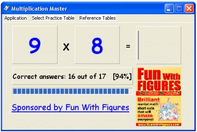 Multiplication Master 1.1 screenshot