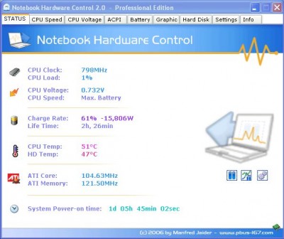 Notebook Hardware Control (NHC) 2.0 Pre-Release-04 screenshot